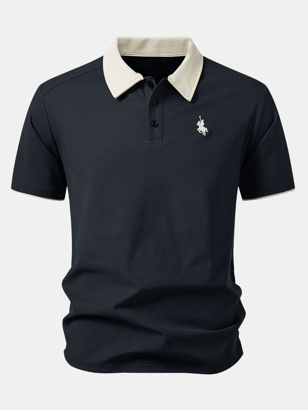 Contrast Collar Polo