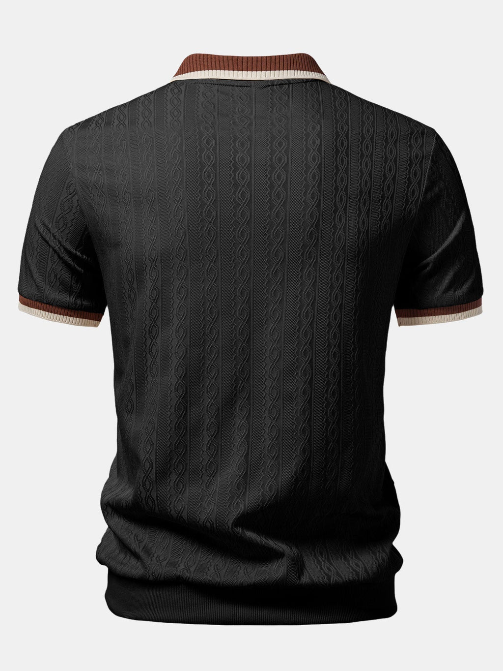 TAORMINA Knitted Zip Polo Shirt
