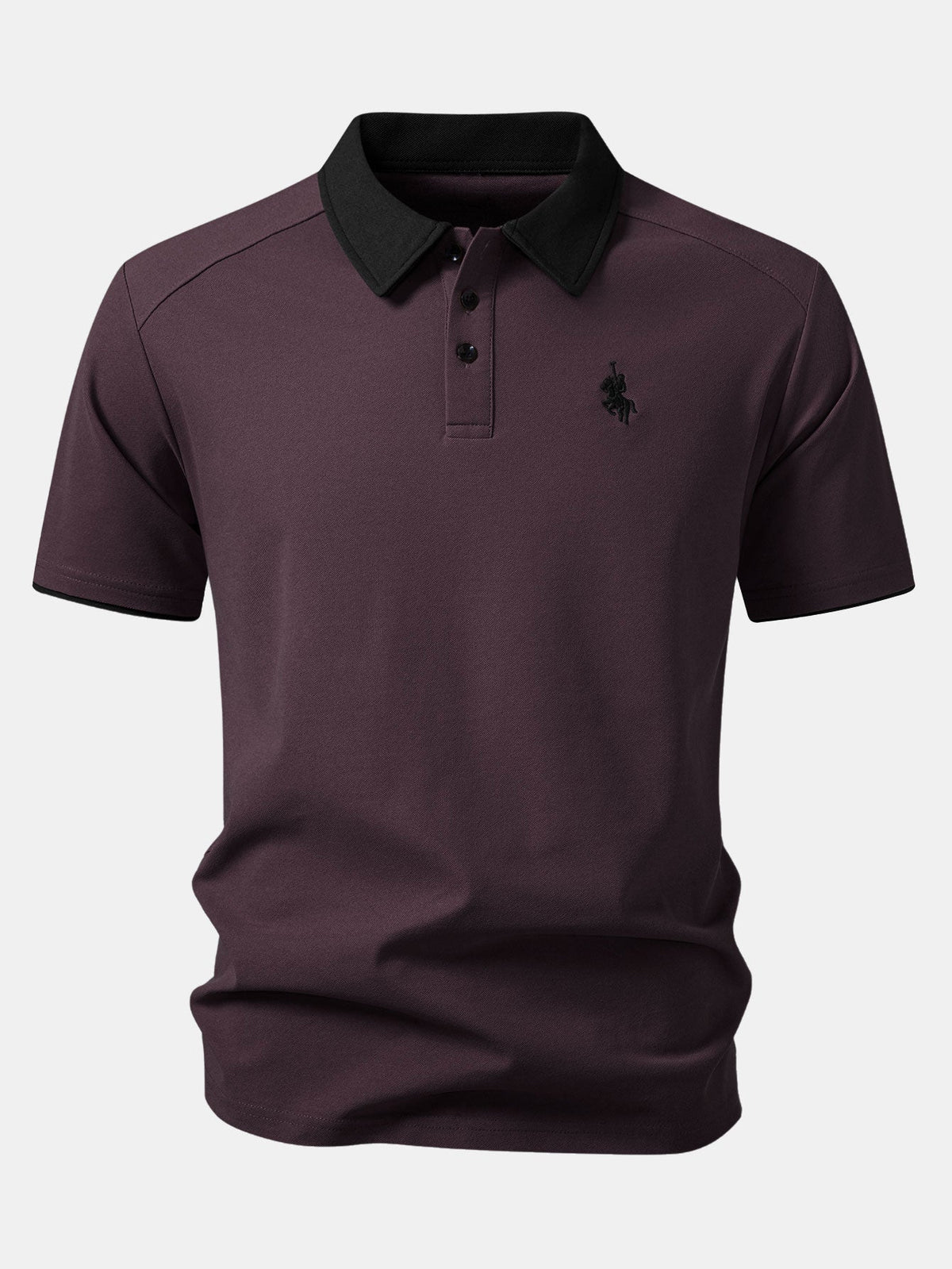 Contrast Collar Polo