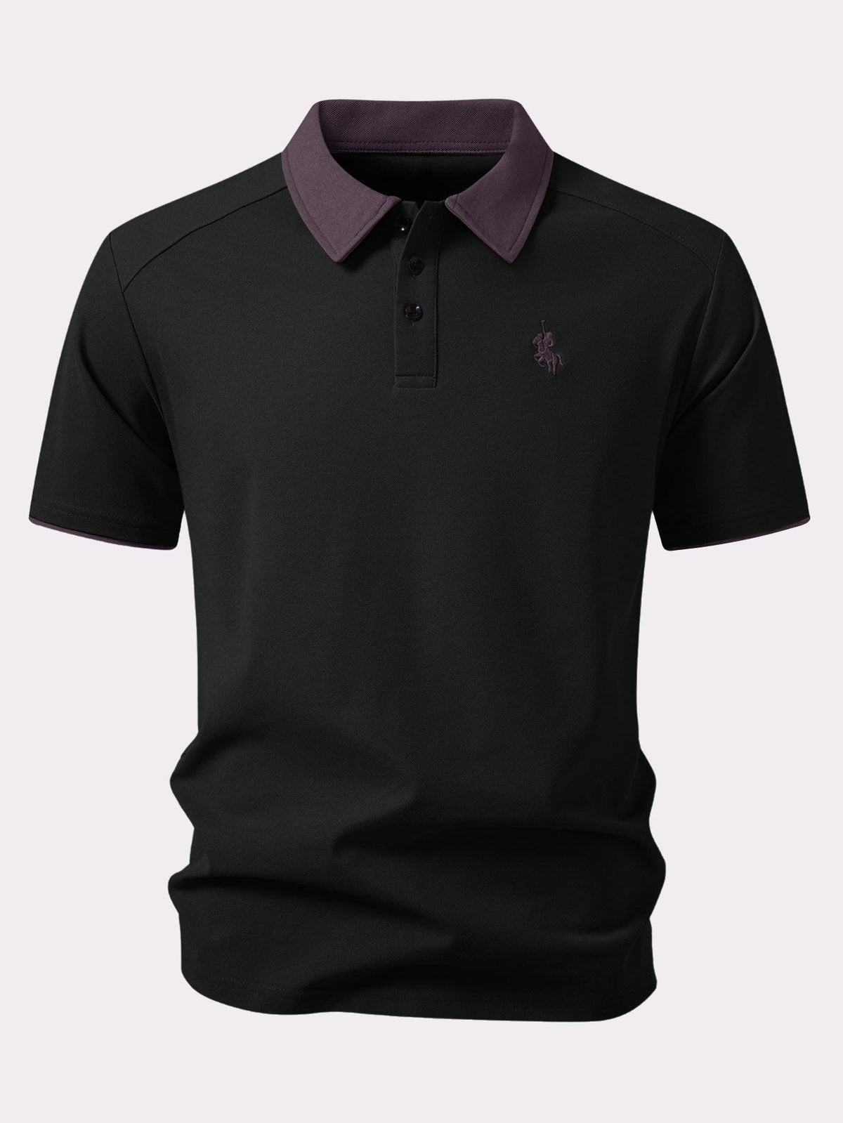 Contrast Collar Polo