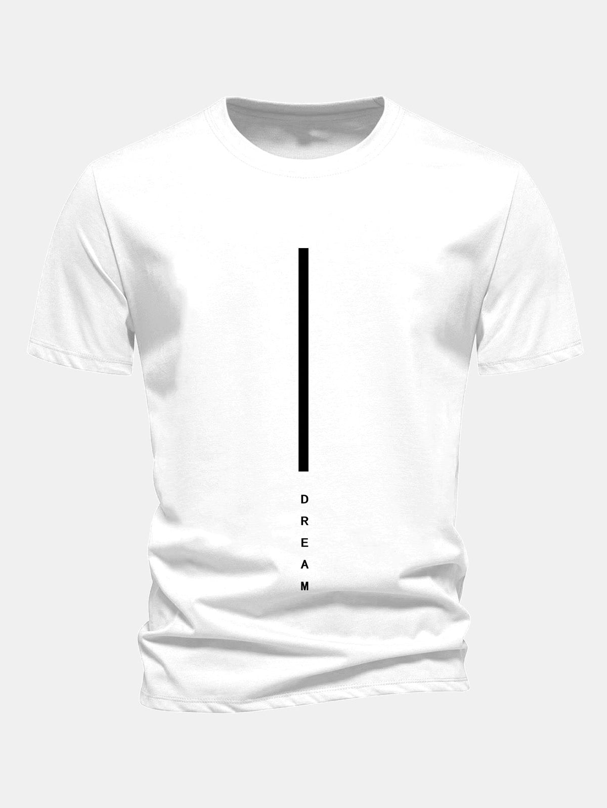 Regular Fit Dream Stripe Print Cotton T-Shirt