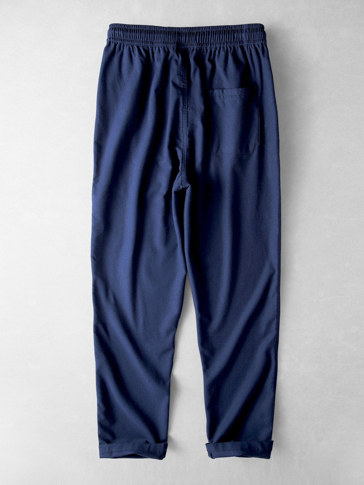 Short Sleeve Linen Look Stand Collar Shirt & Straight Leg Linen Pants