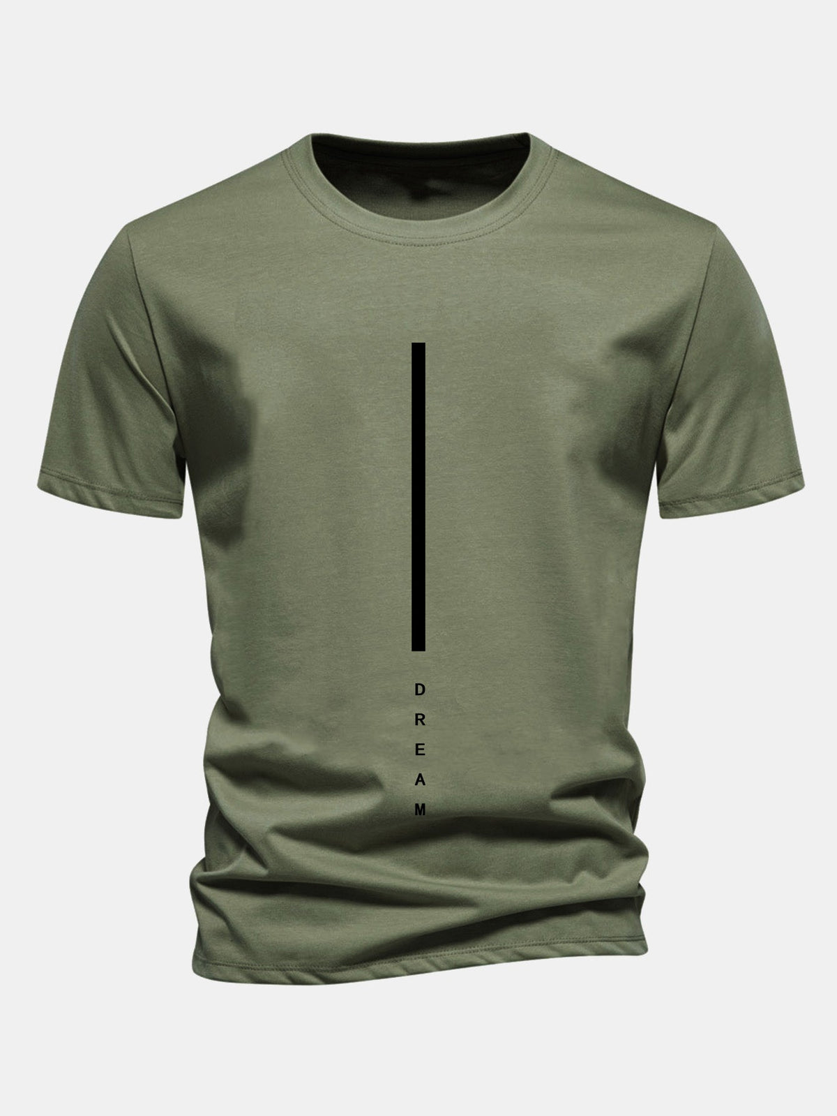 Regular Fit Dream Stripe Print Cotton T-Shirt