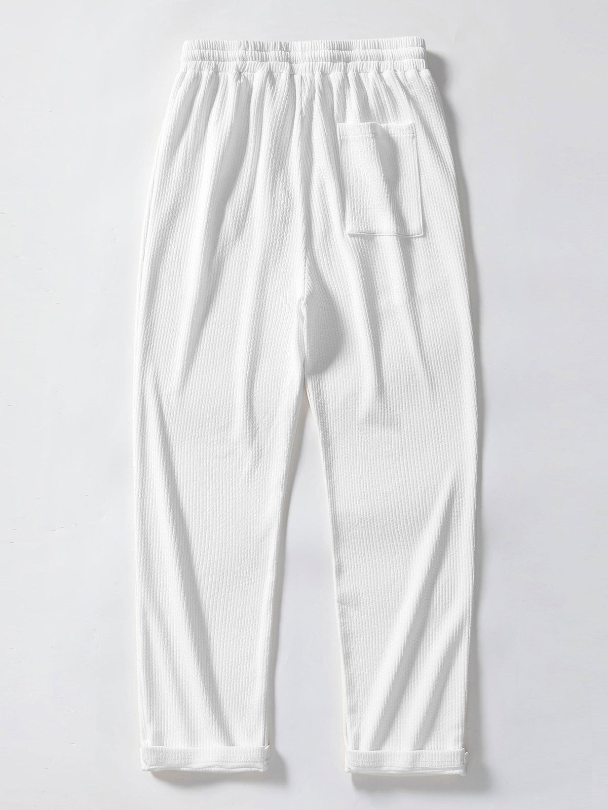 Muscle Fit Ribbed Stand Collar Shirt & Straight Leg Ribbed Pants