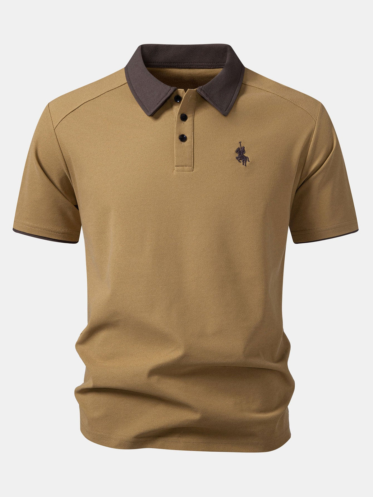 Contrast Collar Polo