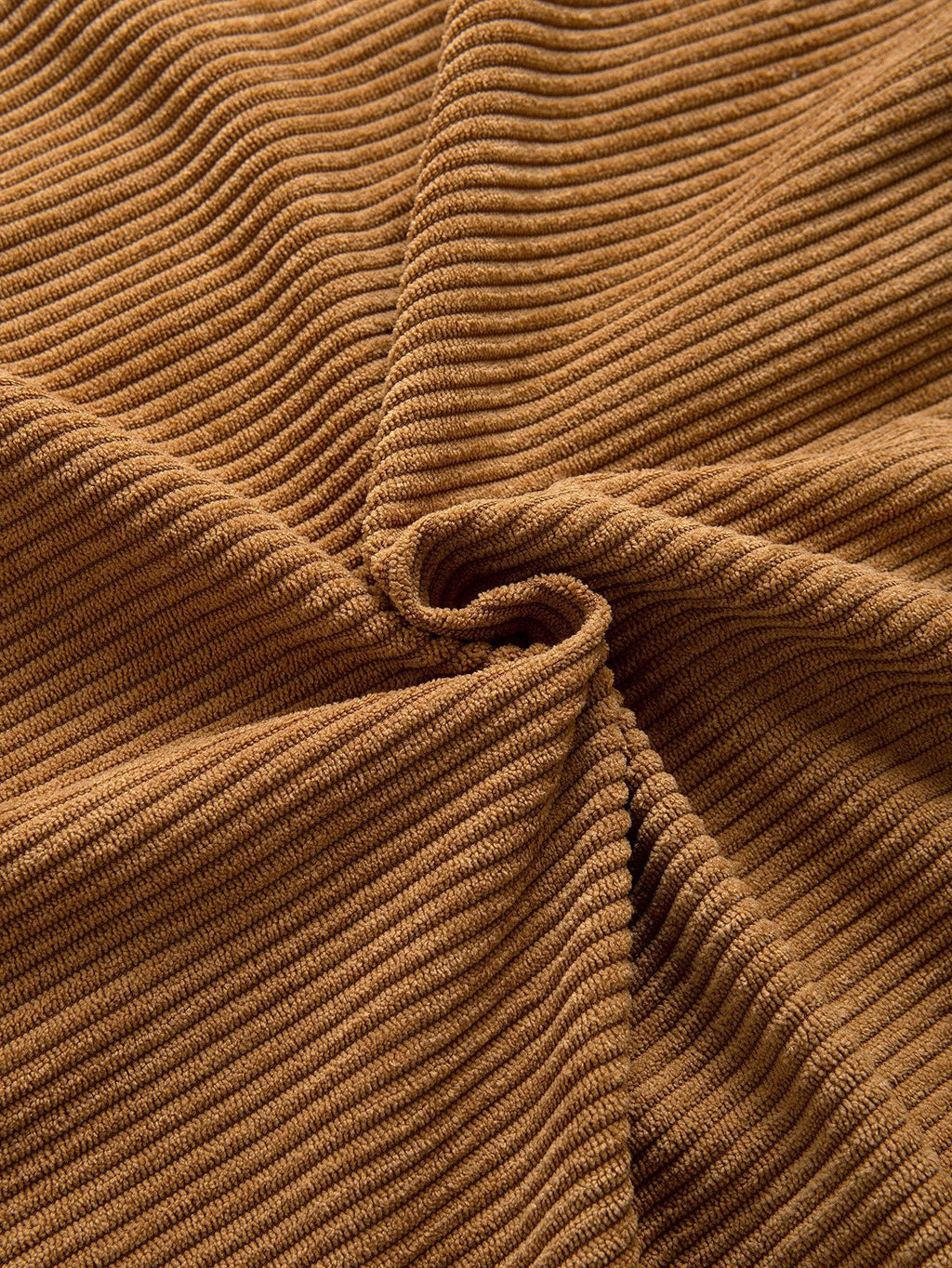 Relax Fit Colorblock Corduroy Hooded Shirt